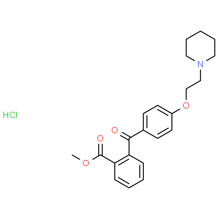 Methyl 2-(4-(2-(piperidin-1-yl)ethoxy)benzoyl)benzoate hydrochloride
