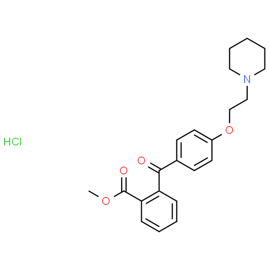 Methyl 2-(4-(2-(piperidin-1-yl)ethoxy)benzoyl)benzoate hydrochloride