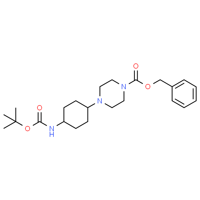 Benzyl 4-(4-((tert-butoxycarbonyl)amino)cyclohexyl)piperazine-1-carboxylate