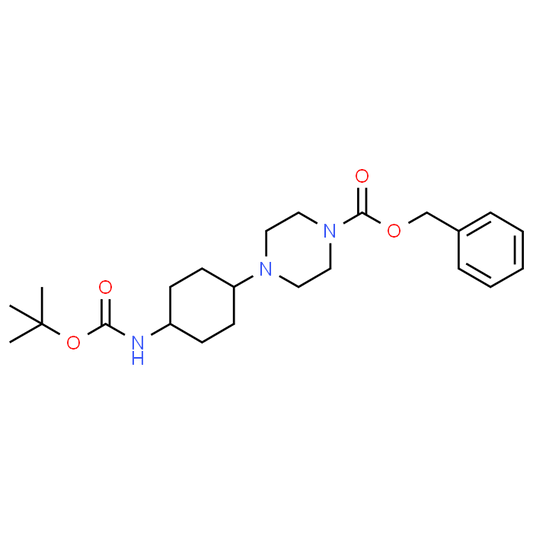 Benzyl 4-(4-((tert-butoxycarbonyl)amino)cyclohexyl)piperazine-1-carboxylate