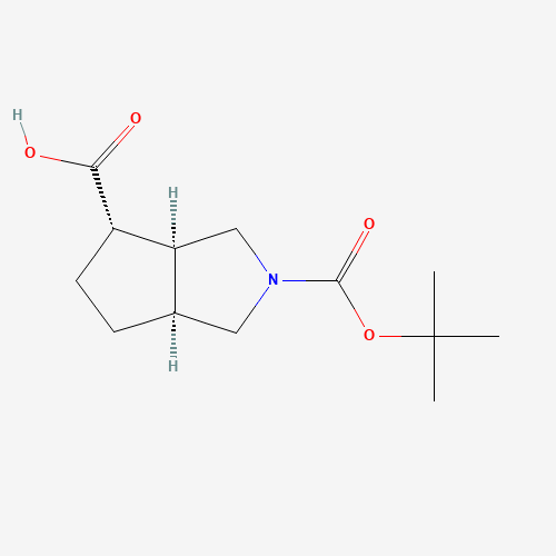 trans-2-(tert-Butoxycarbonyl)octahydrocyclopenta[c]pyrrole-4-carboxylic acid