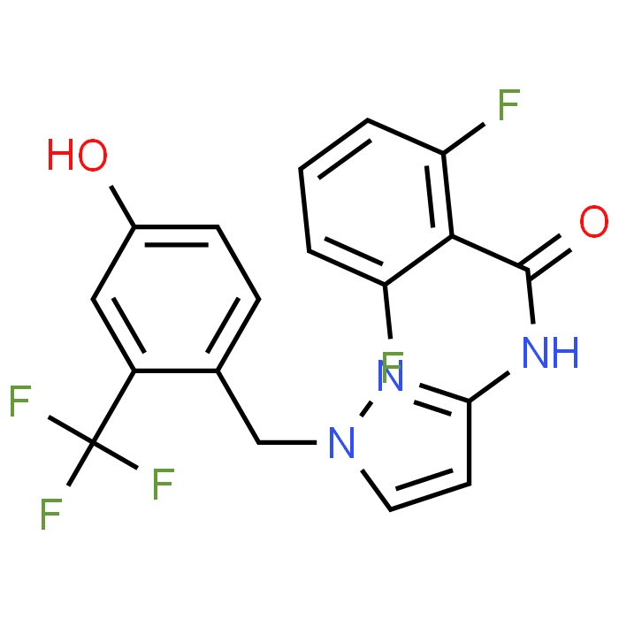 2,6-Difluoro-N-(1-(4-hydroxy-2-(trifluoromethyl)benzyl)-1H-pyrazol-3-yl)benzamide