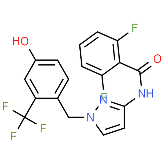 2,6-Difluoro-N-(1-(4-hydroxy-2-(trifluoromethyl)benzyl)-1H-pyrazol-3-yl)benzamide