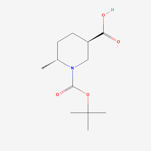 (3R,6R)-1-(tert-Butoxycarbonyl)-6-methylpiperidine-3-carboxylic acid