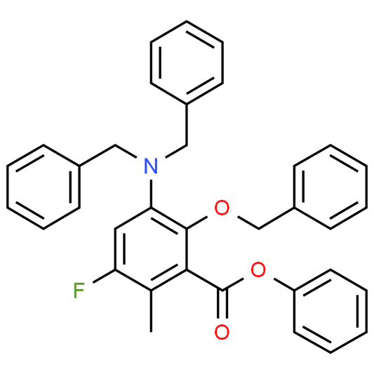 Phenyl 2-(benzyloxy)-3-(dibenzylamino)-5-fluoro-6-methylbenzoate