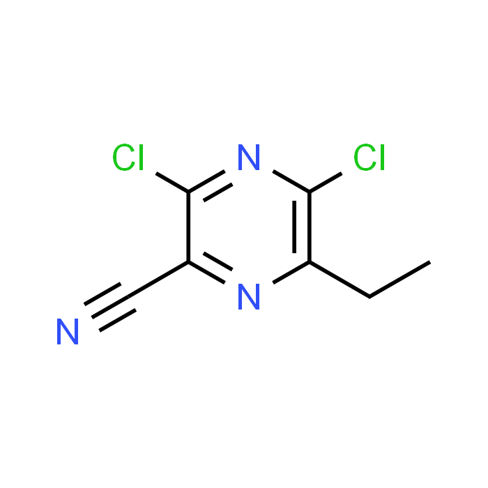 3,5-Dichloro-6-ethylpyrazine-2-carbonitrile