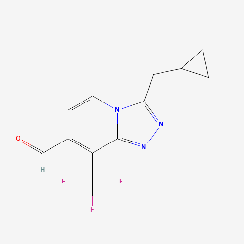 3-(Cyclopropylmethyl)-8-(trifluoromethyl)-[1,2,4]triazolo[4,3-a]pyridine-7-carbaldehyde