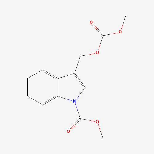 Methyl 3-(((methoxycarbonyl)oxy)methyl)-1H-indole-1-carboxylate