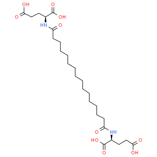 (2S,2'S)-2,2'-(Hexadecanedioylbis(azanediyl))dipentanedioic acid