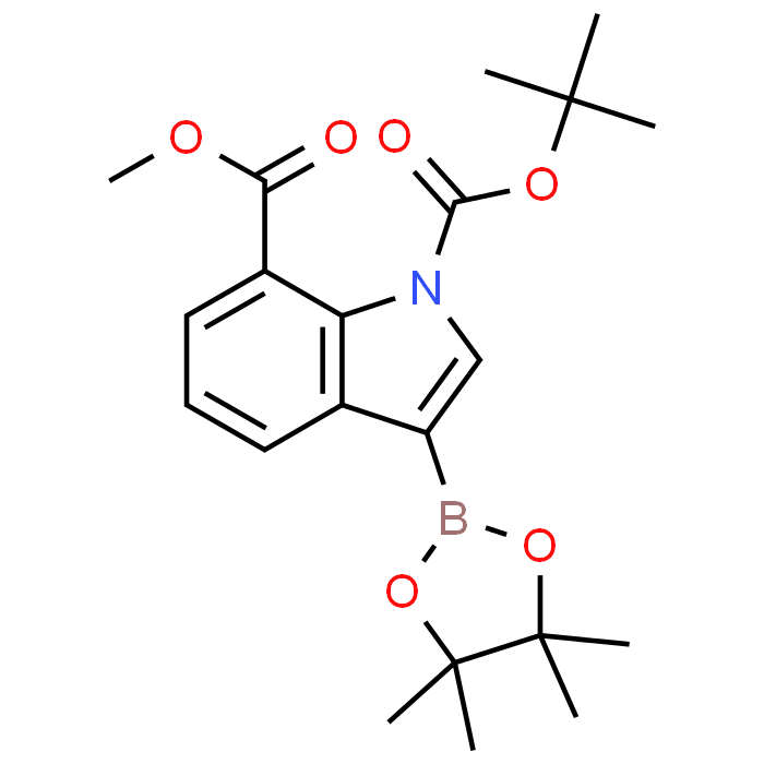 1-tert-Butyl 7-methyl 3-(4,4,5,5-tetramethyl-1,3,2-dioxaborolan-2-yl)-1H-indole-1,7-dicarboxylate