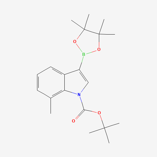 tert-Butyl 7-methyl-3-(4,4,5,5-tetramethyl-1,3,2-dioxaborolan-2-yl)-1H-indole-1-carboxylate