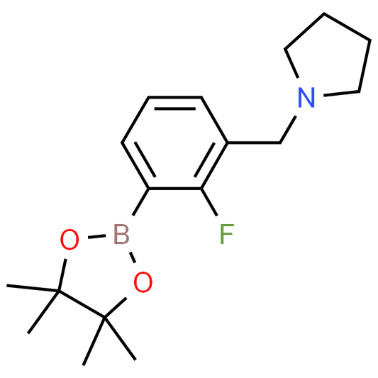 1-(2-Fluoro-3-(4,4,5,5-tetramethyl-1,3,2-dioxaborolan-2-yl)benzyl)pyrrolidine