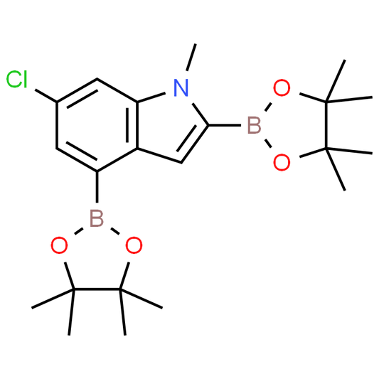 6-Chloro-1-methyl-2,4-bis(4,4,5,5-tetramethyl-1,3,2-dioxaborolan-2-yl)-1H-indole