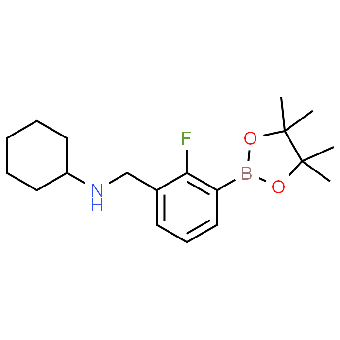 N-(2-Fluoro-3-(4,4,5,5-tetramethyl-1,3,2-dioxaborolan-2-yl)benzyl)cyclohexanamine