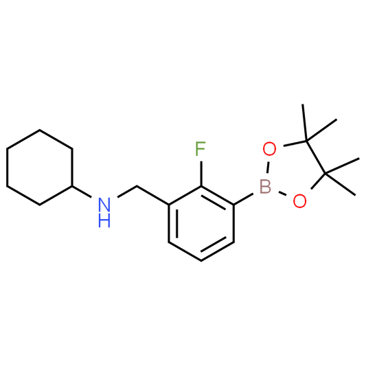 N-(2-Fluoro-3-(4,4,5,5-tetramethyl-1,3,2-dioxaborolan-2-yl)benzyl)cyclohexanamine