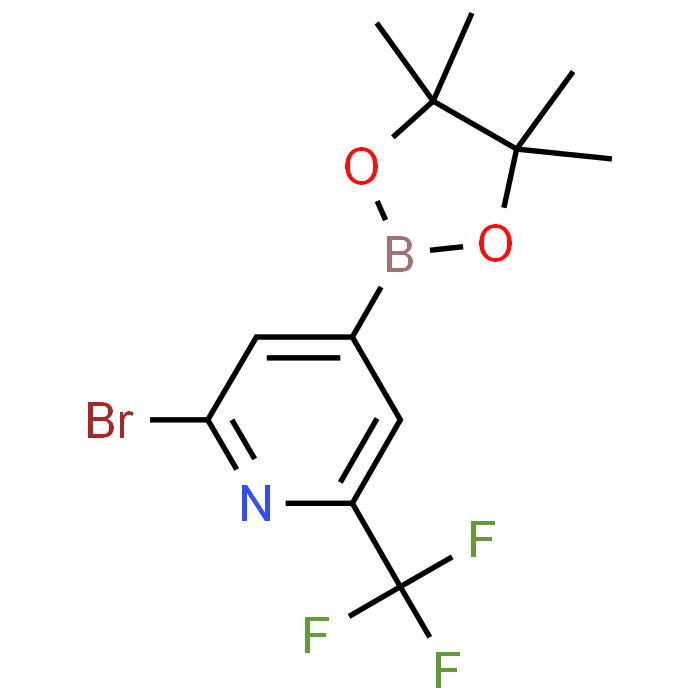 2-Bromo-4-(4,4,5,5-tetramethyl-1,3,2-dioxaborolan-2-yl)-6-(trifluoromethyl)pyridine