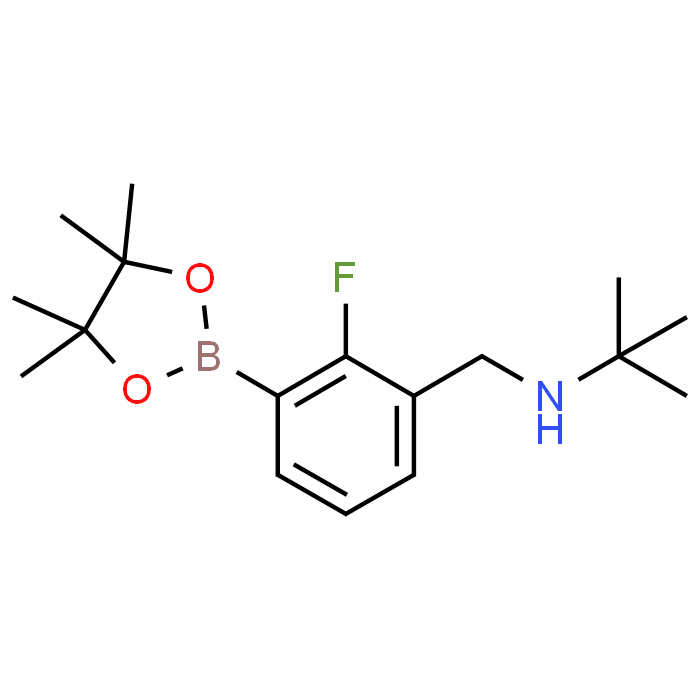 N-(2-Fluoro-3-(4,4,5,5-tetramethyl-1,3,2-dioxaborolan-2-yl)benzyl)-2-methylpropan-2-amine