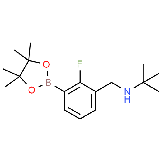 N-(2-Fluoro-3-(4,4,5,5-tetramethyl-1,3,2-dioxaborolan-2-yl)benzyl)-2-methylpropan-2-amine