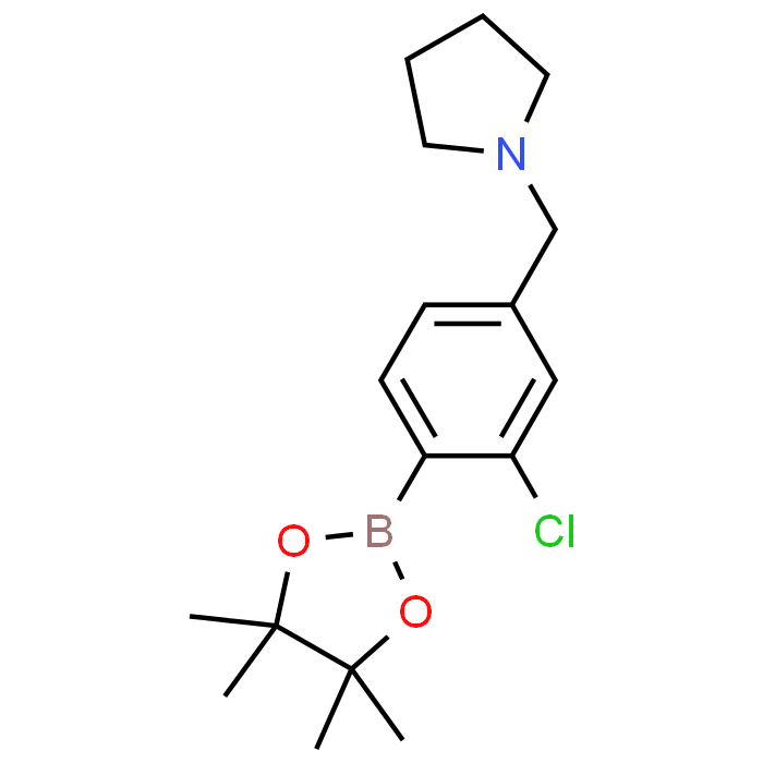 1-(3-Chloro-4-(4,4,5,5-tetramethyl-1,3,2-dioxaborolan-2-yl)benzyl)pyrrolidine