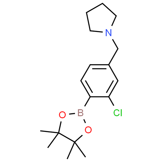 1-(3-Chloro-4-(4,4,5,5-tetramethyl-1,3,2-dioxaborolan-2-yl)benzyl)pyrrolidine