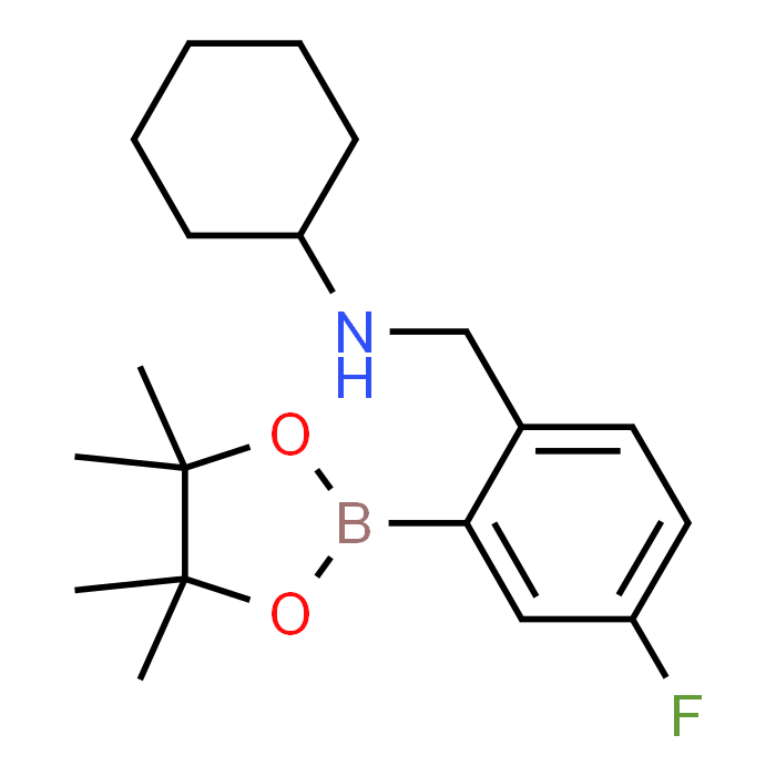 N-(4-Fluoro-2-(4,4,5,5-tetramethyl-1,3,2-dioxaborolan-2-yl)benzyl)cyclohexanamine