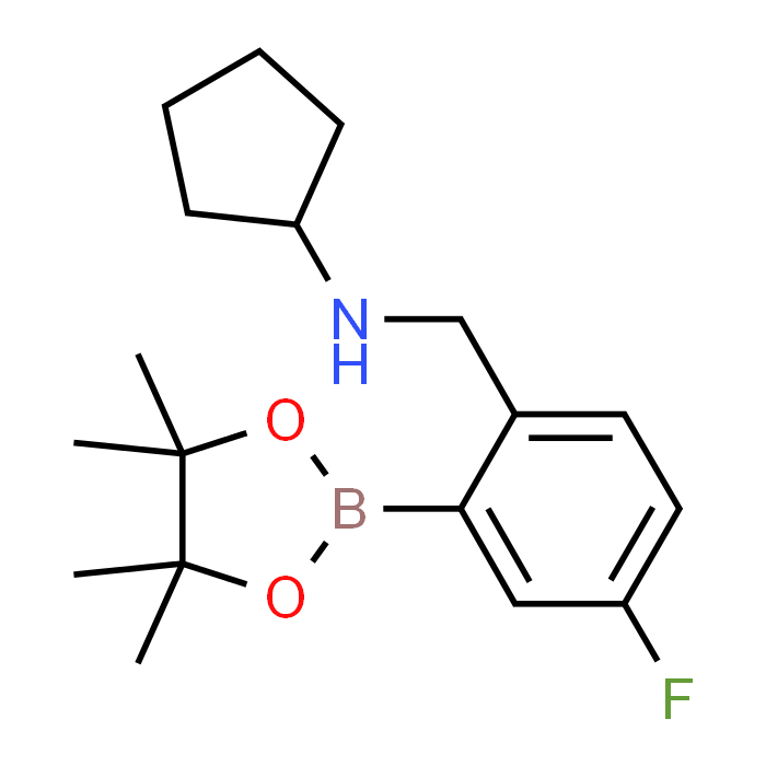 N-(4-Fluoro-2-(4,4,5,5-tetramethyl-1,3,2-dioxaborolan-2-yl)benzyl)cyclopentanamine