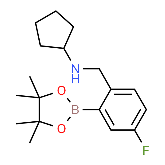 N-(4-Fluoro-2-(4,4,5,5-tetramethyl-1,3,2-dioxaborolan-2-yl)benzyl)cyclopentanamine