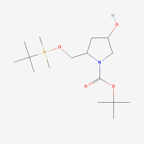 tert-Butyl (2S,4R)-2-(((tert-butyldimethylsilyl)oxy)methyl)-4-hydroxypyrrolidine-1-carboxylate
