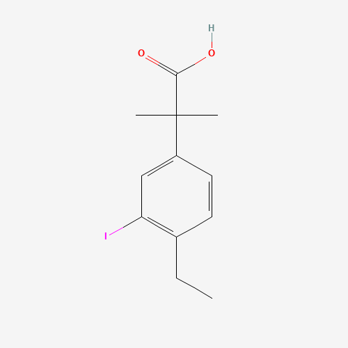 2-(4-Ethyl-3-iodophenyl)-2-methylpropanoic acid