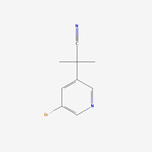 2-(5-Bromopyridin-3-yl)-2-methylpropanenitrile