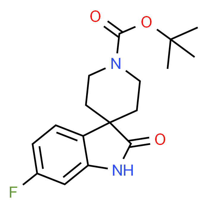 tert-Butyl 6-fluoro-2-oxospiro[indoline-3,4'-piperidine]-1'-carboxylate - Achmem