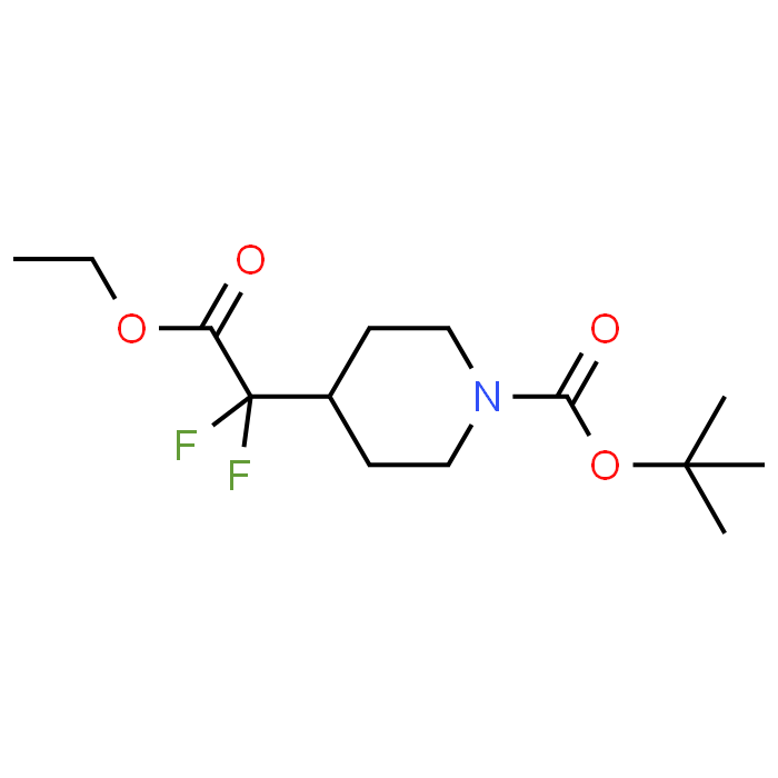tert-Butyl 4-(2-ethoxy-1,1-difluoro-2-oxoethyl)piperidine-1-carboxylate
