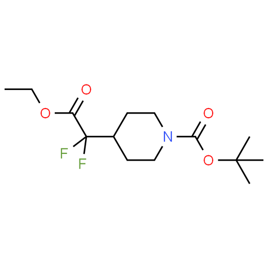 tert-Butyl 4-(2-ethoxy-1,1-difluoro-2-oxoethyl)piperidine-1-carboxylate