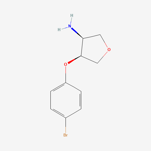 (3S,4S)-4-(4-Bromophenoxy)tetrahydrofuran-3-amine