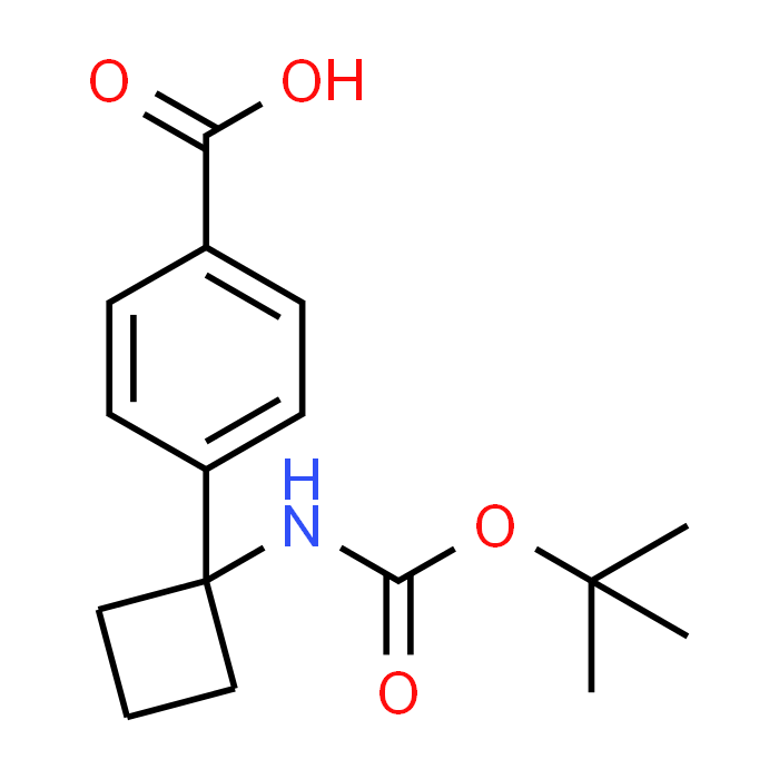 4-(1-((tert-Butoxycarbonyl)amino)cyclobutyl)benzoic acid