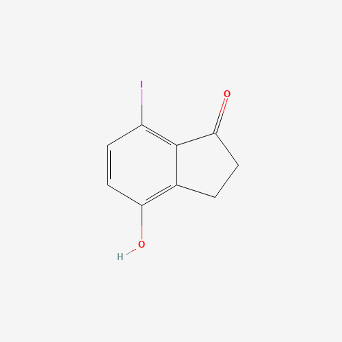 4-Hydroxy-7-iodo-2,3-dihydro-1H-inden-1-one
