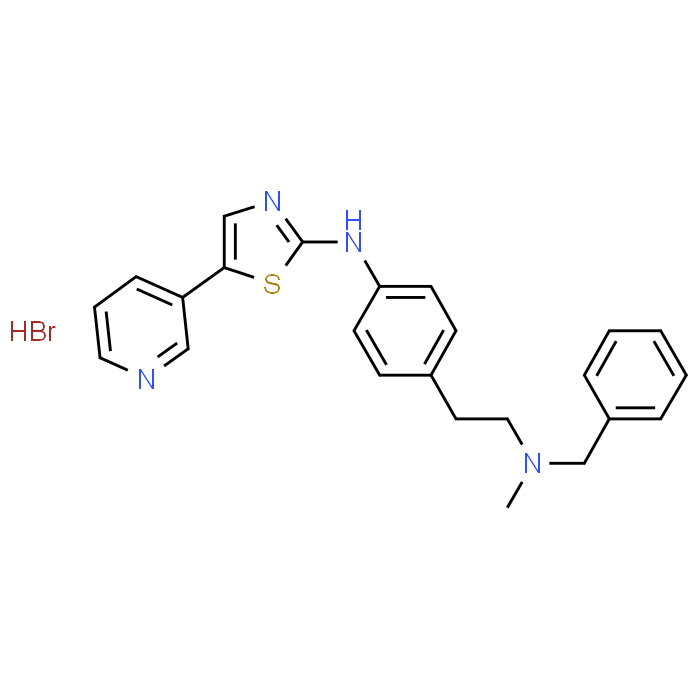 N-(4-(2-(Benzyl(methyl)amino)ethyl)phenyl)-5-(pyridin-3-yl)thiazol-2-amine hydrobromide