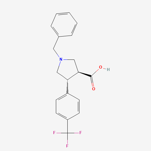trans-1-Benzyl-4-(4-(trifluoromethyl)phenyl)pyrrolidine-3-carboxylic acid