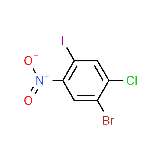 1-Bromo-2-chloro-4-iodo-5-nitrobenzene