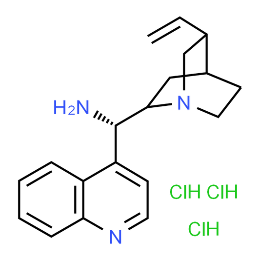 (S)-Quinolin-4-yl((1S,2S,4S,5R)-5-vinylquinuclidin-2-yl)methanamine trihydrochloride