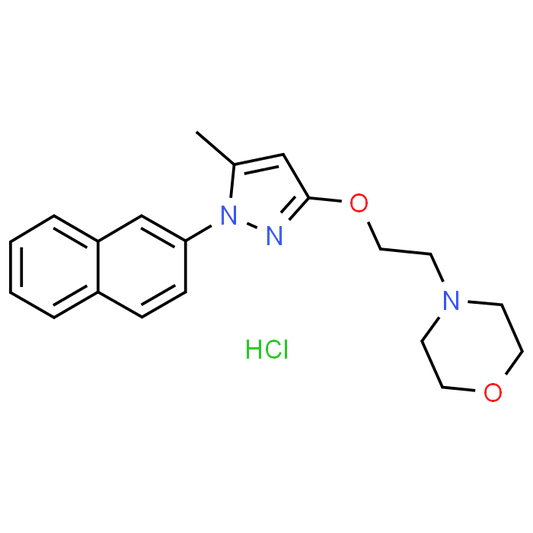 4-(2-((5-Methyl-1-(naphthalen-2-yl)-1H-pyrazol-3-yl)oxy)ethyl)morpholine hydrochloride