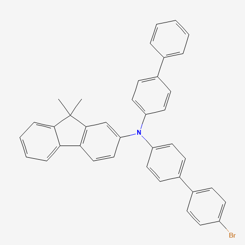 N-([1,1'-Biphenyl]-4-yl)-N-(4'-bromo-[1,1'-biphenyl]-4-yl)-9,9-dimethyl-9H-fluoren-2-amine