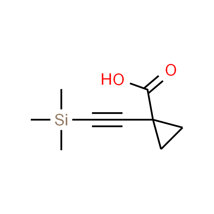 1-((Trimethylsilyl)ethynyl)cyclopropane-1-carboxylic acid
