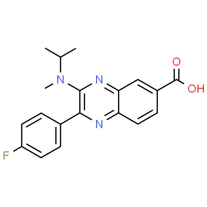 2-(4-Fluorophenyl)-3-(isopropyl(methyl)amino)quinoxaline-6-carboxylic acid