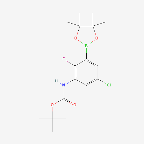 tert-Butyl (5-chloro-2-fluoro-3-(4,4,5,5-tetramethyl-1,3,2-dioxaborolan-2-yl)phenyl)carbamate