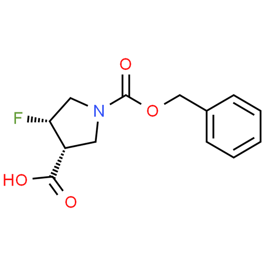 (3R,4S)-1-((Benzyloxy)carbonyl)-4-fluoropyrrolidine-3-carboxylic acid
