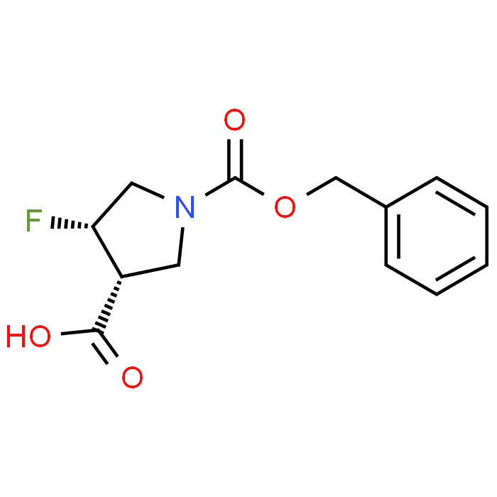 (3R,4S)-1-((Benzyloxy)carbonyl)-4-fluoropyrrolidine-3-carboxylic acid