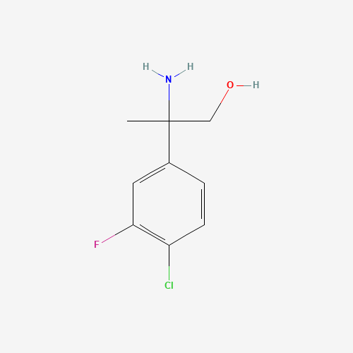 2-Amino-2-(4-chloro-3-fluorophenyl)propan-1-ol