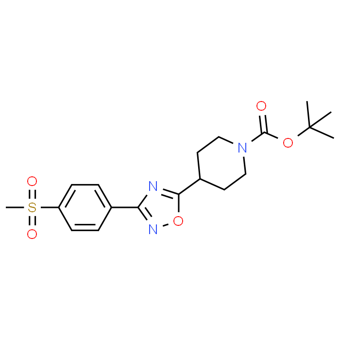 3-[4-(Methylsulfonyl)phenyl]-5-(1-boc-4-piperidyl)-1,2,4-oxadiazole