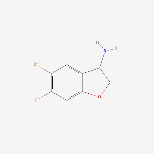 5-Bromo-6-fluoro-2,3-dihydrobenzofuran-3-amine